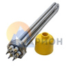 Блок ТЭН 4,5 кВт для воды 310 мм фланец G1 1/2" 220/380 В (трубка + колпак) SZH